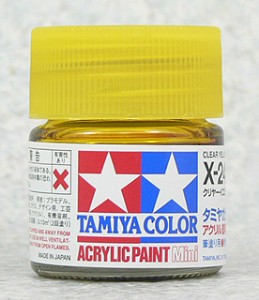TAMIYA 壓克力系水性漆 10ml 亮光透明黃色 X